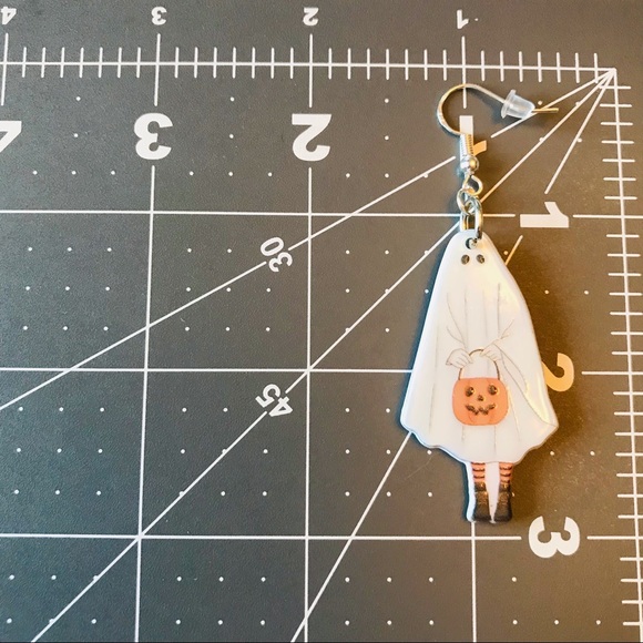 Trick or Treater Ghost Earrings - Picture 2 of 2